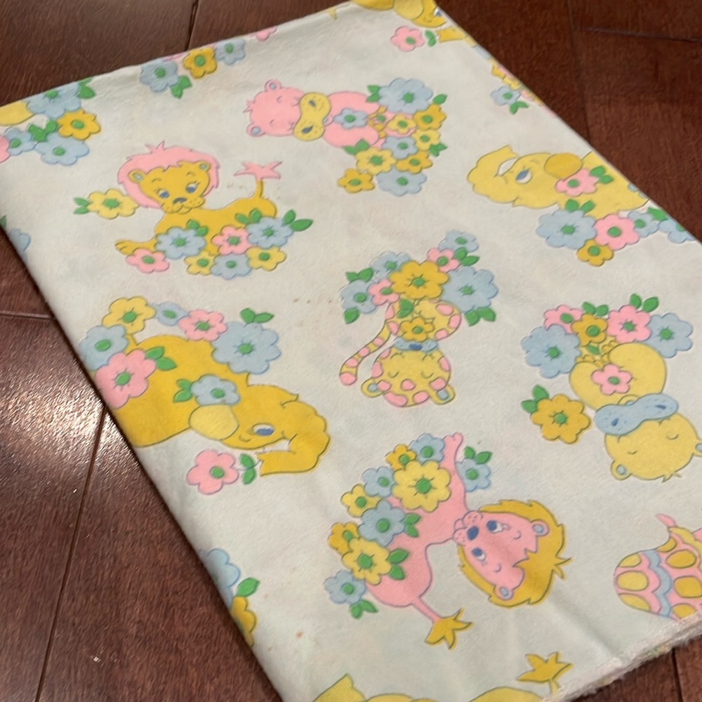 Vintage Baby Swaddle blanket 1970’s